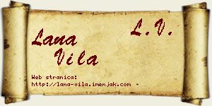 Lana Vila vizit kartica